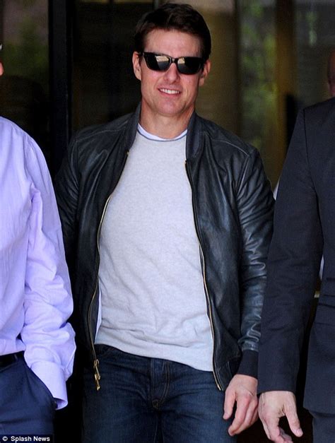 Celebrity Party Tom Cruise Black Leather Jacket