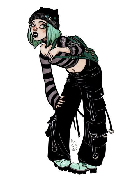 00s Goth By Fukari Goth Art Punk Art Cartoon Art Styles