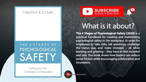 The 4 Stages Of Psychological Safety By Timothy R Clark Free Summary