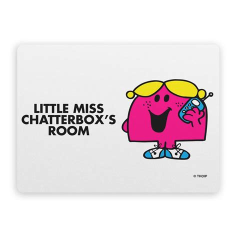 Personalised Little Miss Chatterbox Door Plaque