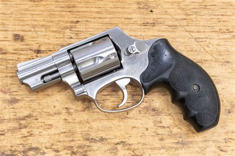 Taurus 85 38 Special Stainless Used Trade In Revolver With Bobbed Hammer Sportsmans Outdoor