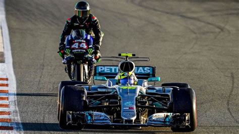 Motogp Rossi Hamilton Behind The Scenes At The F1 Motogp Day In
