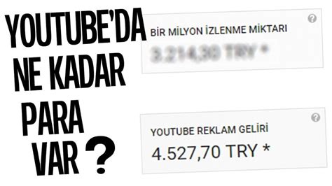 Youtube 1 Milyon İzlenme Ne Kadar Kazandırır