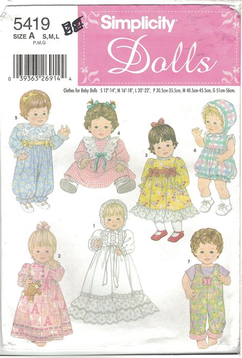 Doll Clothes Patterns Free Patterns