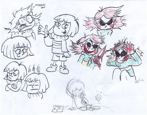 Character Design Sketches Frisk Undertale By Zistheone On Deviantart