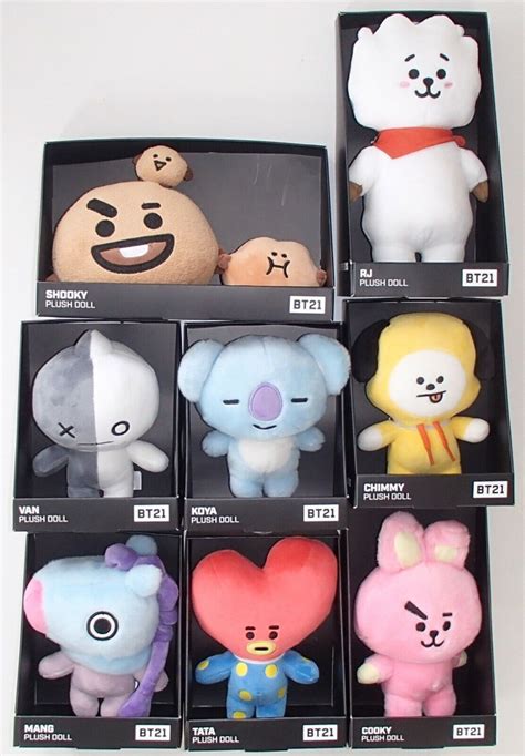 Official Bt21 Bts Line Boxed Kpop Merch Standing Plush 6 10 Doll Uk Seller