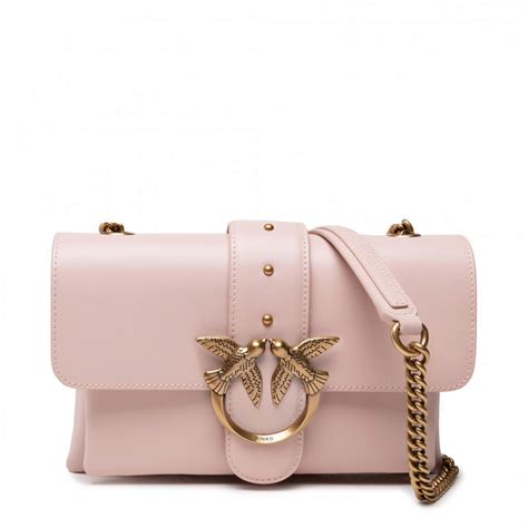 Pinko Ladies Rose Dust Pink Love Mini Soft Simply Crossbody Bag 1p22ah Y6xt O81 8055209230460