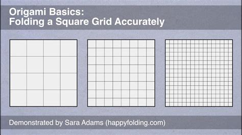 Simply release the two pin locks. Origami Basics: Folding a Square Grid Accurately - YouTube