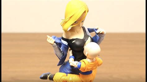 Dragon Ball Stop Motion Android 18 And Krillin Son Gokou Ultra Instinct