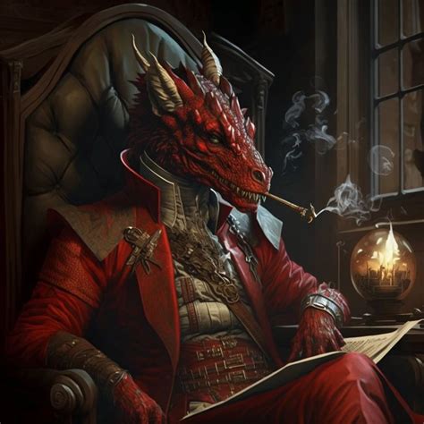 Dungeons And Dragons Red Dragonborn Downloadable Avatar Image Etsy In