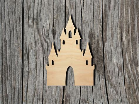 Castle Shape Multiple Sizes Laser Cut Unfinished Wood | Etsy
