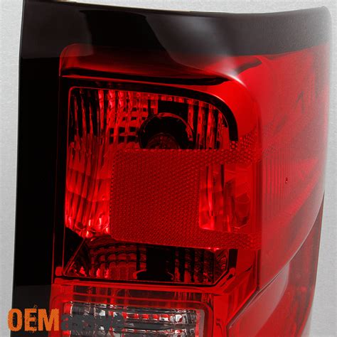 Fit 2014 2015 Chevy Silverado Red Clear Driver Left Side Tail Light