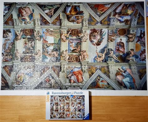 Ravensburger 5000 Piece Sistine Chapel Completed In 19 Days R