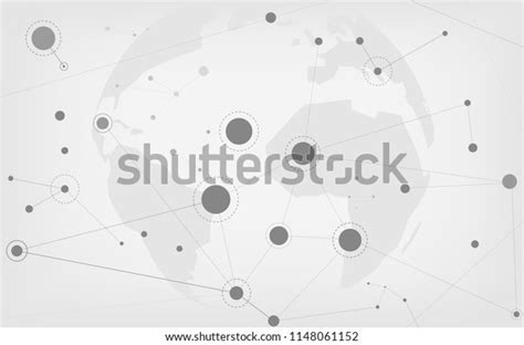 Abstract Bright Social Media Networks Background Stock Vector Royalty