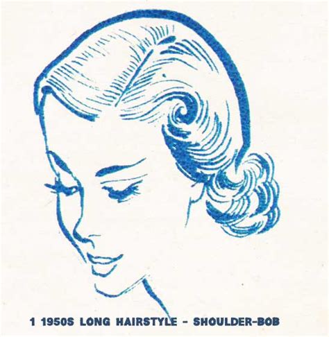 1950s Hairstyles Chart For Your Hair Length Glamour Daze