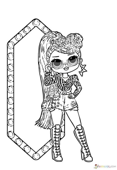 Most Popular Coloring Pages To Print Lol Omg Doll Coloring Pages