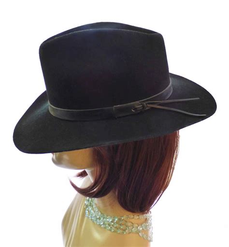 Vintage Mallory By Stetson Outland Wool Cowboy Western Hat Etsy In