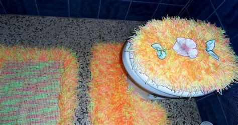 juanita ideas para el hogar: TAPETES DE LANA PARA EL BAÑO