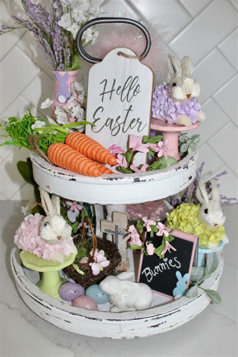 Living On Cloud Nine Easter Tiered Tray