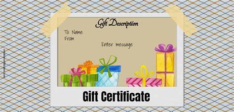 Free Printable Gift Certificates Templates Tutorial Pics My Xxx Hot Girl