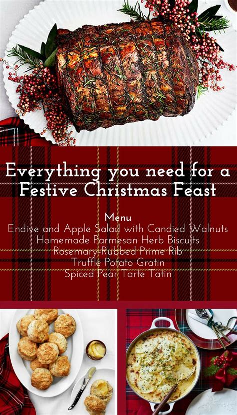 Click on each menu below to view our selection. I love the idea of prime rib for a Christmas feast. This ...