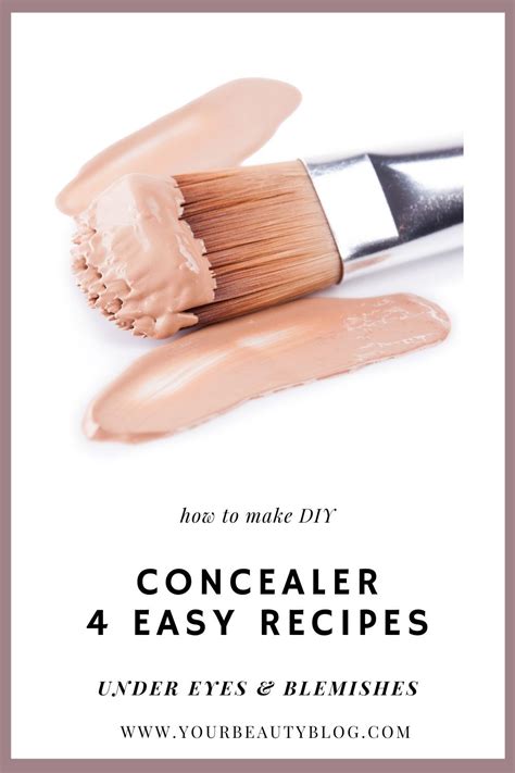 Diy Concealer Recipe Diy Concealer Natural Beauty Makeup Homemade