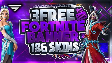3 Free Fortnite Banner With 186 Skins Free Download Seangraphicx