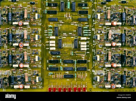 Rjp 85735 Electronic Printed Circuit Board Diagram India Stock Photo