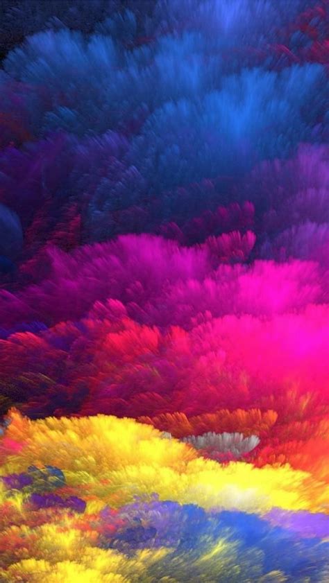 Rainbow Colors Abstract Art Wallpaper Backiee