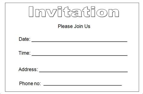 Free printable blank invitations templates wedding invite template. 27+ Best Blank Invitation Templates - PSD, AI | Free ...