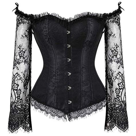 women s princess renaissance corset lace ruched sleeves elegant overbust top 4x