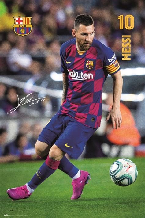 Fc Barcelona Messi 20192020 Poster Plakat Kaufen Bei Europosters