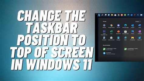 How To Change The Taskbar Position In Windows Youtube Vrogue