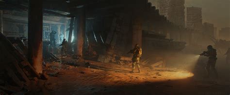 Artwork Science Fiction Apocalyptic Ruin Ruins Futuristic Wallpaper