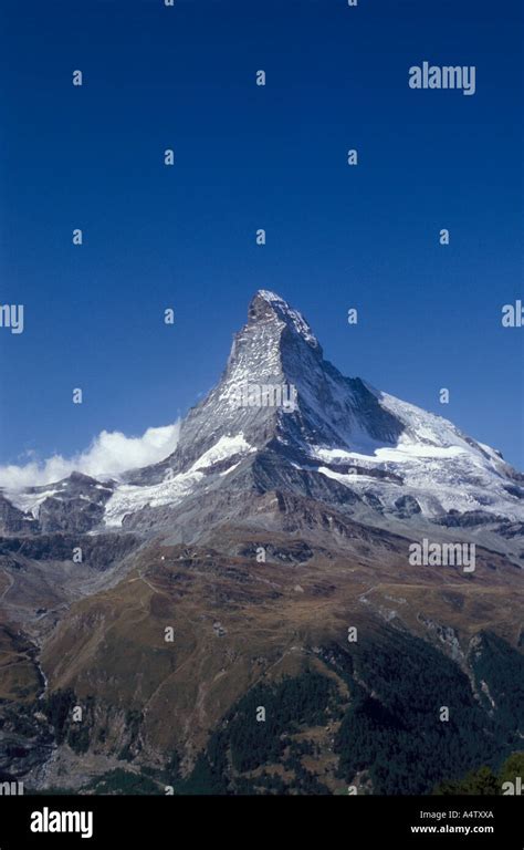 Mount Matterhorn With Hoernli Ridge In Center Between East And North