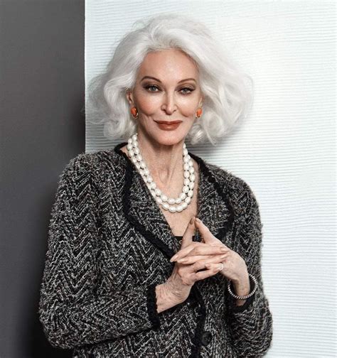 Pin By Karen Ellis On Fashion Carmen Dell Orefice Ageless Beauty Silver Haired Beauties