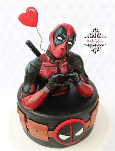 Deadpool Cake Deadpool Cake Marvel Cake Pool Cake