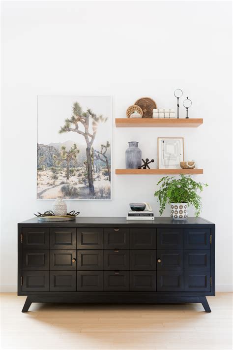 All activities are better spent in an environment where reigns comfort. Shelf Styling 101 | Sideboards living room, Dining room ...
