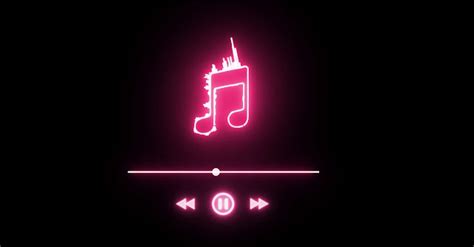 New Pink Color Music Icon Audio Spectrum Video Footage Free Download
