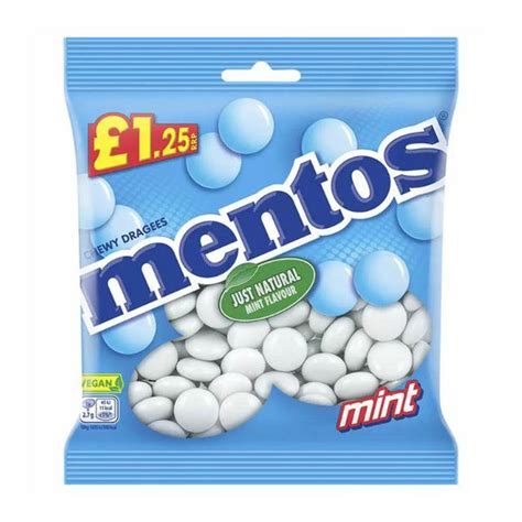 Mentos Chewy Dragees Mint Flavour Bag 135g Giant Bradleys Online