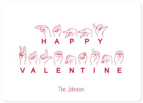 Valentines Day American Sign Language Love At