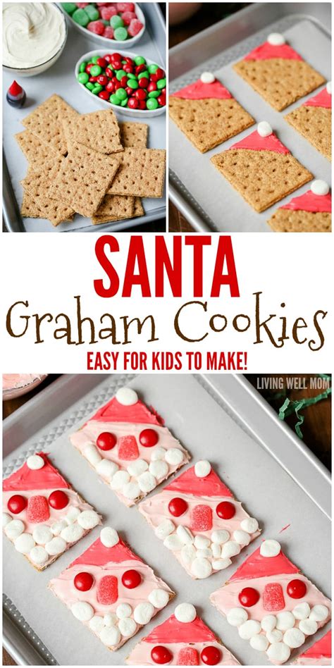 Preschool christmas christmas crafts for kids christmas activities. Santa Graham Cookies