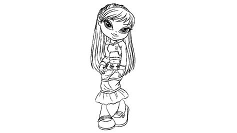 Dibujo De Bratz Para Colorear Y Pintar 12282