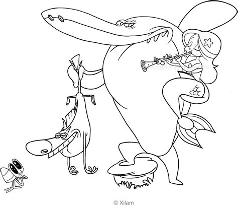 Zig Et Sharko Coloriage Zig And Sharko Coloring Pages