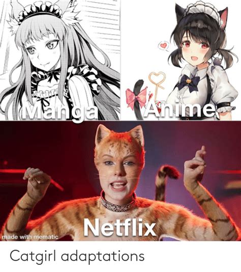 Catgirl Adaptations Anime Meme On Meme