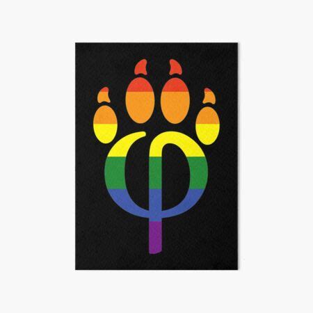 Gay Furry Pride Fandom Paw Phipaw Lgbt Rainbow Furries Art Board