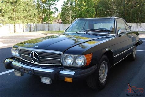 This car is equipped with a beautiful hellblau metallic paint and. 1975 Mercedes 430 SL hardtop soft top all original elderly owned Nice! New