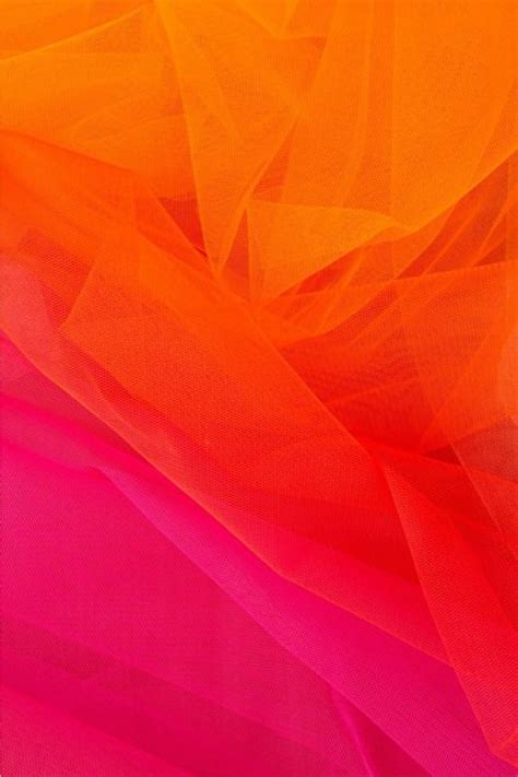 Orange And Pink Half And Half Shaded Pure Net Fabric Online Samyakk