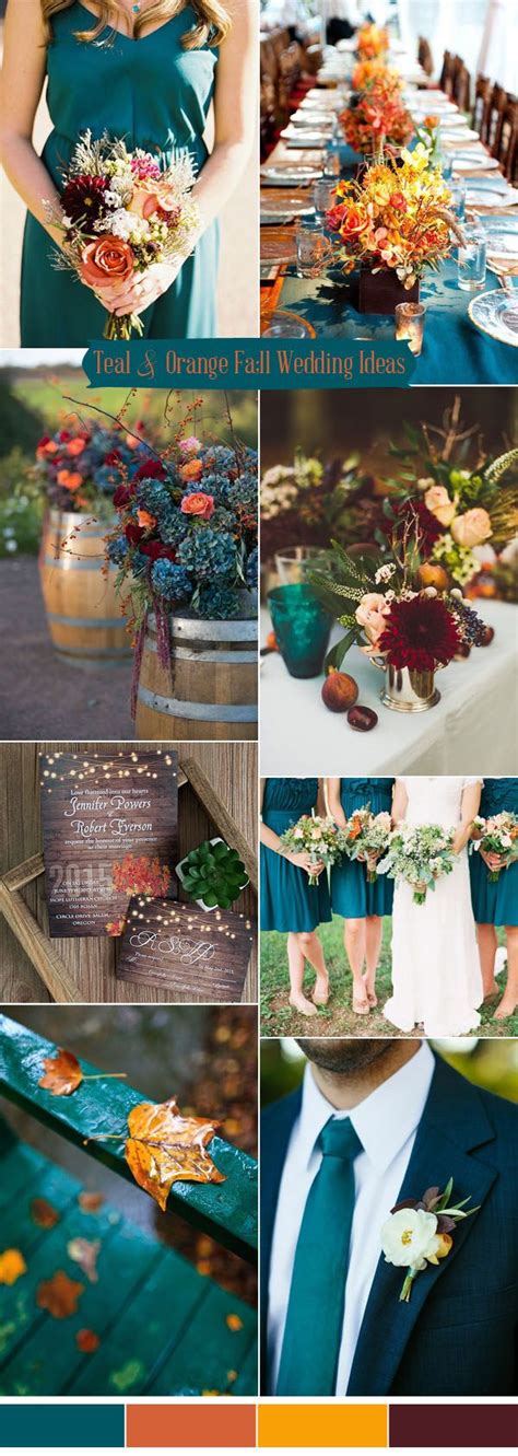 Turquoise And Burnt Orange Wedding Colors Fonda Crutchfield