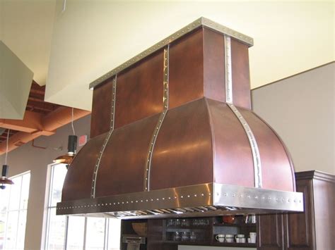 Select corresponding option from the range hood page menu including size, patina, style and texture. Rustic copper and antique brass island range hood - Modern ...